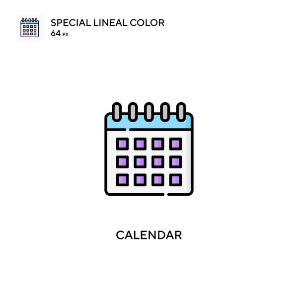 Calendario Icono Vector Simple Iconos Calendario Para Proyecto Empresarial — Vector de stock