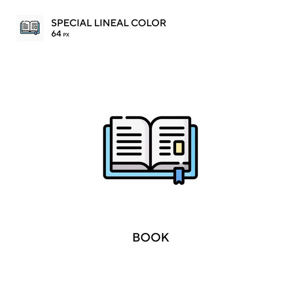 Libro Icono Vector Simple Iconos Libro Para Proyecto Negocio — Vector de stock