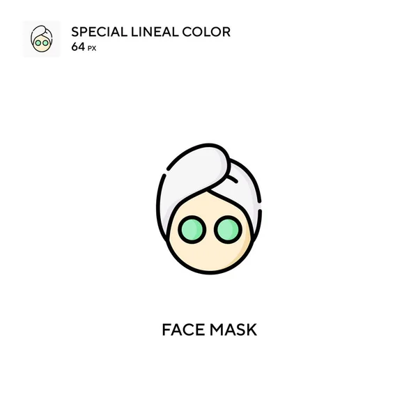 Máscara Facial Icono Vector Simple Iconos Mascarilla Facial Para Proyecto — Archivo Imágenes Vectoriales