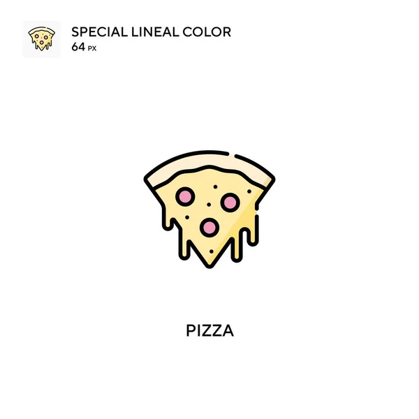 Pizza Icono Vector Simple Iconos Pizza Para Proyecto Empresarial — Archivo Imágenes Vectoriales
