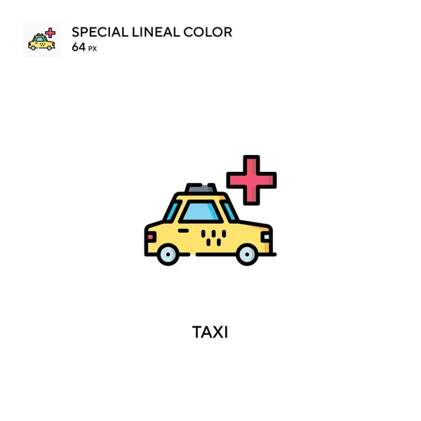 Taxi Eenvoudige Vector Icoon Taxi Iconen Voor Business Project — Stockvector