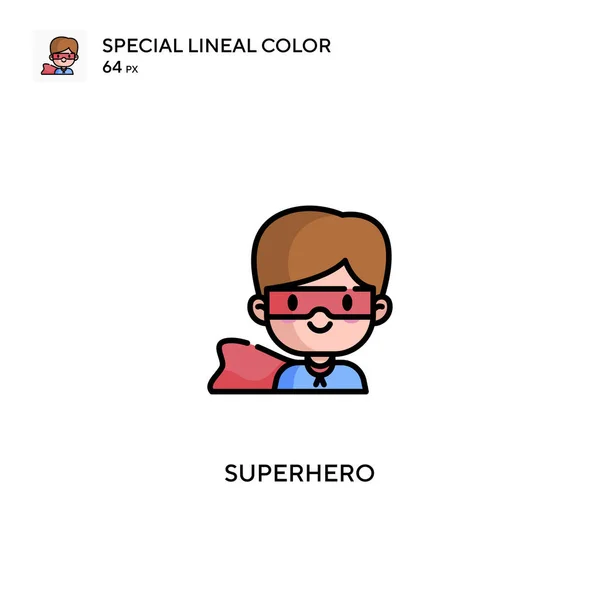 Superhéroe Icono Vector Simple Iconos Superhéroes Para Proyecto Empresarial — Vector de stock