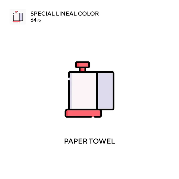 Papieren Handdoek Eenvoudige Vector Icoon Papieren Handdoek Pictogrammen Voor Business — Stockvector