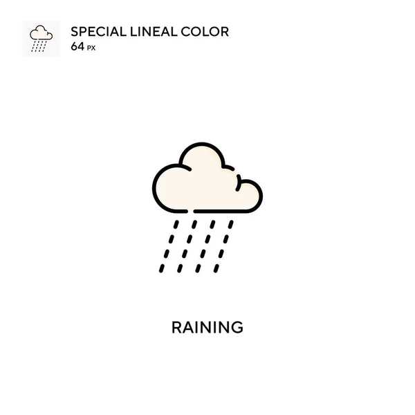 Raining Simple Vector Icon Raining Icons Your Business Project — Stock Vector