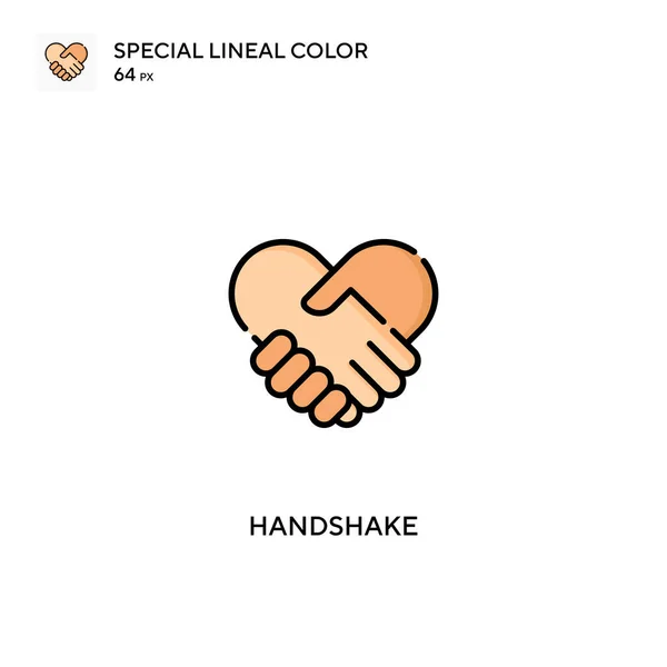 Handshake Ícone Vetorial Simples Ícones Aperto Mão Para Seu Projeto — Vetor de Stock