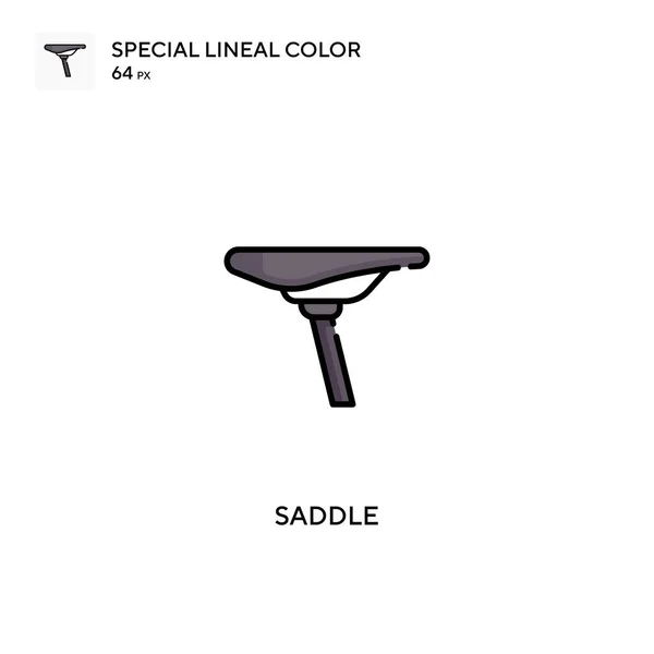 Saddle Icono Vector Simple Iconos Silla Montar Para Proyecto Empresarial — Archivo Imágenes Vectoriales