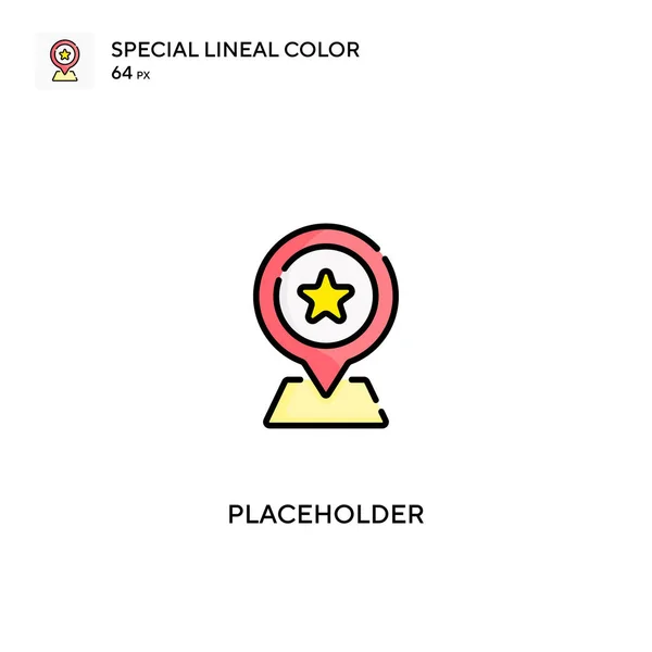 Plaatshouder Eenvoudig Vectoricoon Plaatsbepalers Iconen Voor Bedrijfsproject — Stockvector