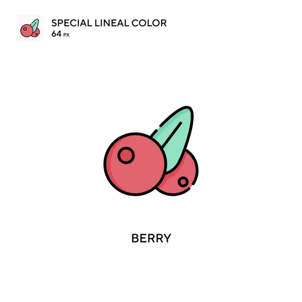 Berry Icono Vector Simple Iconos Bayas Para Proyecto Empresarial — Vector de stock