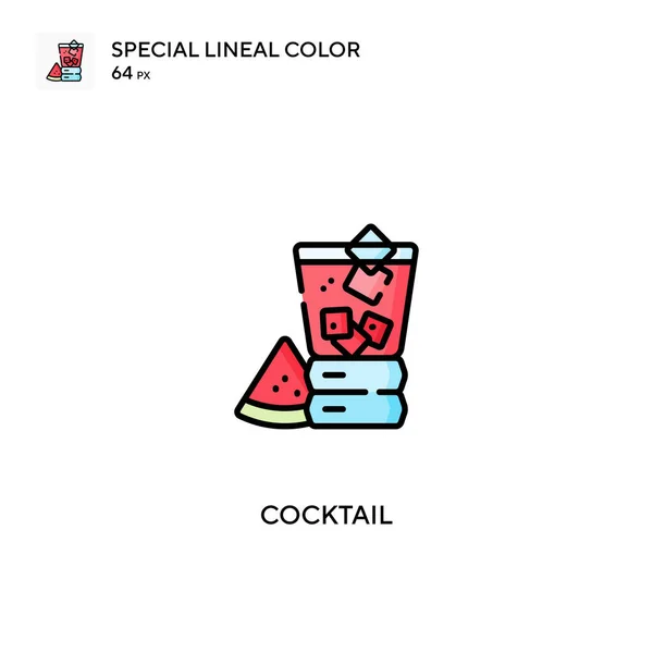 Cocktail Simple Vector Icon 비즈니스 프로젝트용 Cocktail 아이콘 — 스톡 벡터