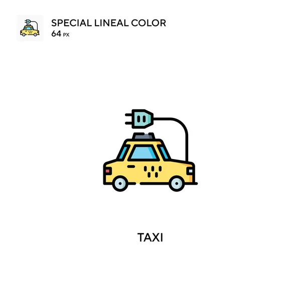 Taxi Icono Vector Simple Iconos Taxi Para Proyecto Empresarial — Vector de stock