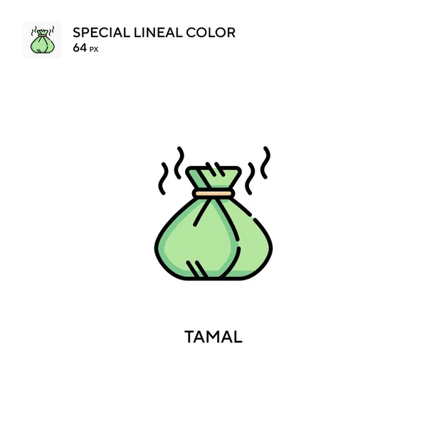 Tamal Icono Vector Simple Iconos Tamal Para Proyecto Empresarial — Vector de stock