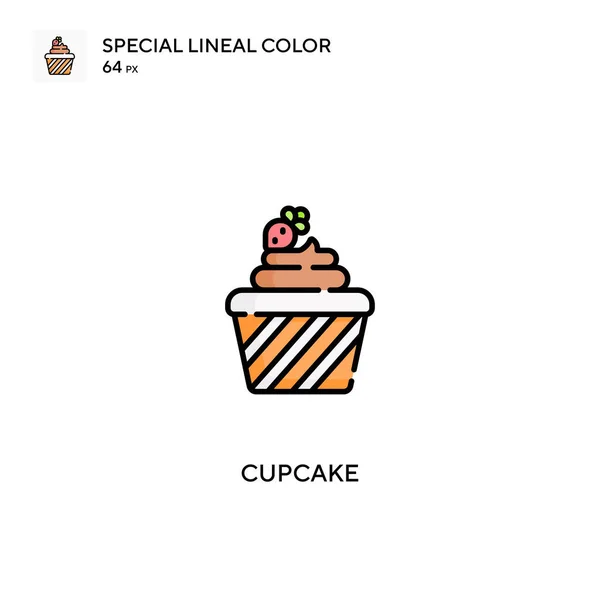 Cupcake Eenvoudig Vectoricoon Cupcake Iconen Voor Business Project — Stockvector