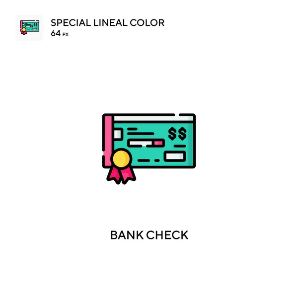 Bank Check Simple Vector Icon Bank Check Icons Your Business — Stock Vector