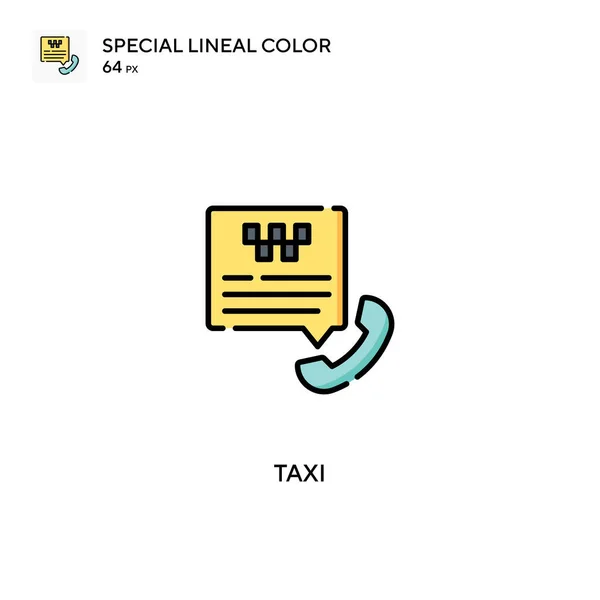 Taxi Eenvoudige Vector Icoon Taxi Iconen Voor Business Project — Stockvector