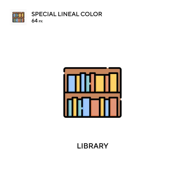 Biblioteca Icono Vector Simple Iconos Biblioteca Para Proyecto Empresarial — Vector de stock