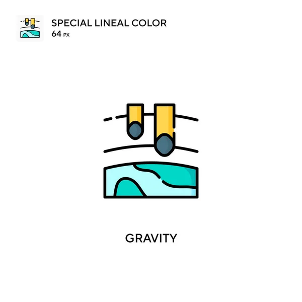 Gravidade Ícone Vetorial Simples Ícones Gravidade Para Seu Projeto Negócios — Vetor de Stock