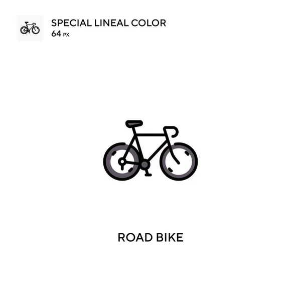Road Bike Simple Vector Icon Road Bike Icons Your Business — Stock Vector