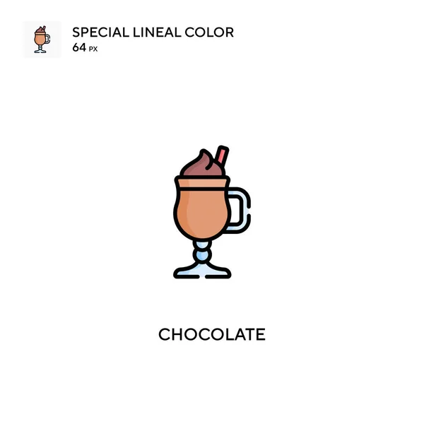 Chocolate Icono Vector Simple Iconos Chocolate Para Proyecto Empresarial — Vector de stock