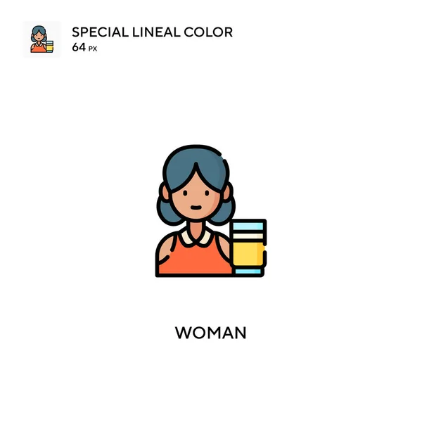 Mujer Icono Vector Simple Iconos Mujer Para Proyecto Empresarial — Archivo Imágenes Vectoriales