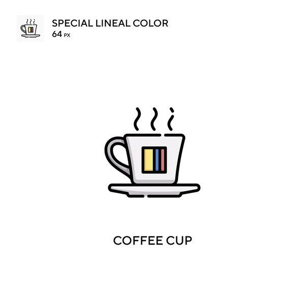 Taza Café Icono Vector Simple Iconos Taza Café Para Proyecto — Vector de stock