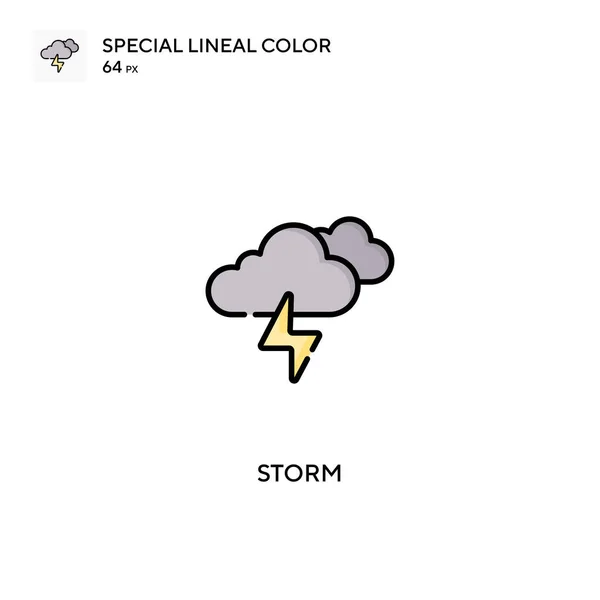 Storm Simple Vektör Simgesi Projeniz Için Fırtına Simgeleri — Stok Vektör
