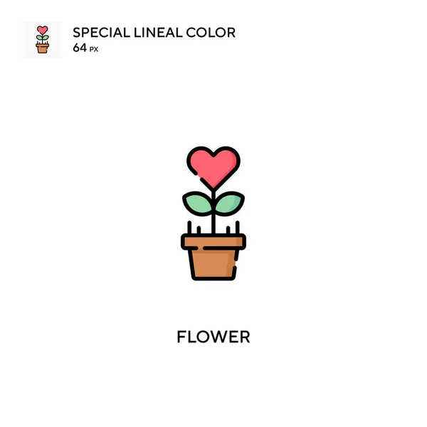 Flower Simple Vector Pictogram Bloem Pictogrammen Voor Business Project — Stockvector