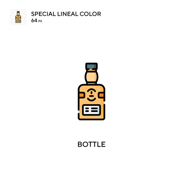 ボトルシンプルなベクトルアイコン ビジネスプロジェクトのボトルアイコン — ストックベクタ