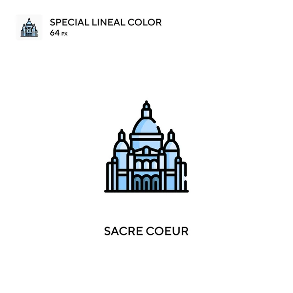 Sacre Coeur Jednoduchá Vektorová Ikona Sacre Coeur Ikony Pro Váš — Stockový vektor