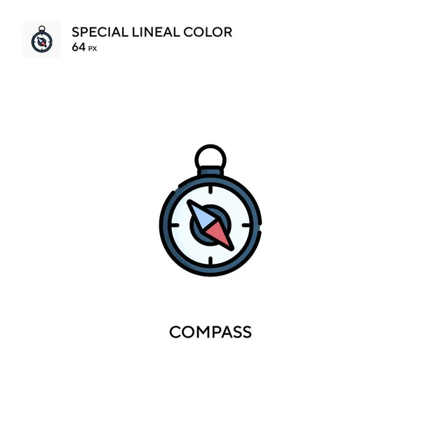 Значок Compass Simple Vector Значки Компаса Вашего Бизнес Проекта — стоковый вектор