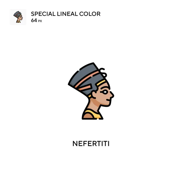 Nefertiti Icono Vector Simple Iconos Nefertiti Para Proyecto Empresarial — Vector de stock