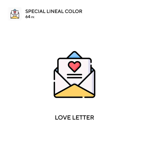 Carta Amor Icono Vector Simple Iconos Cartas Amor Para Proyecto — Archivo Imágenes Vectoriales