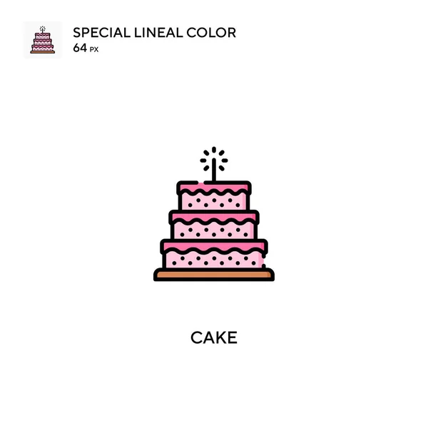 Cake Eenvoudige Vector Icoon Cake Iconen Voor Business Project — Stockvector