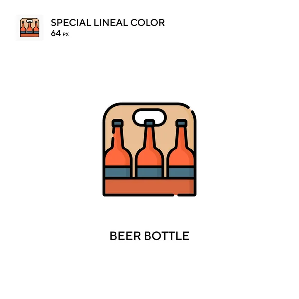 Beer Bottle Simple Vector Icon Beer Bottle Icons Your Business — Stock Vector