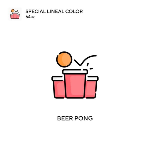 Beer Pong Simple Vector Icon Beer Pong Icons Your Business — Stock Vector