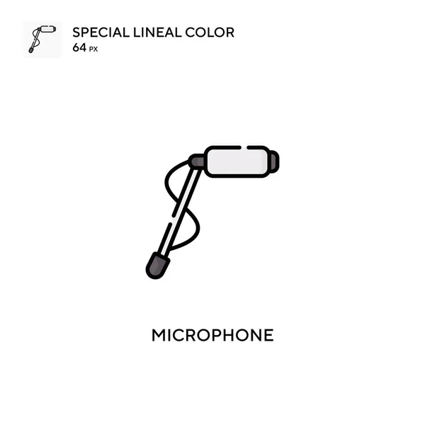 Microfoon Eenvoudig Vectoricoon Microfoon Iconen Voor Business Project — Stockvector