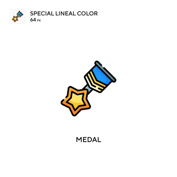 Medalla Icono Vector Simple Iconos Medallas Para Proyecto Empresarial — Vector de stock