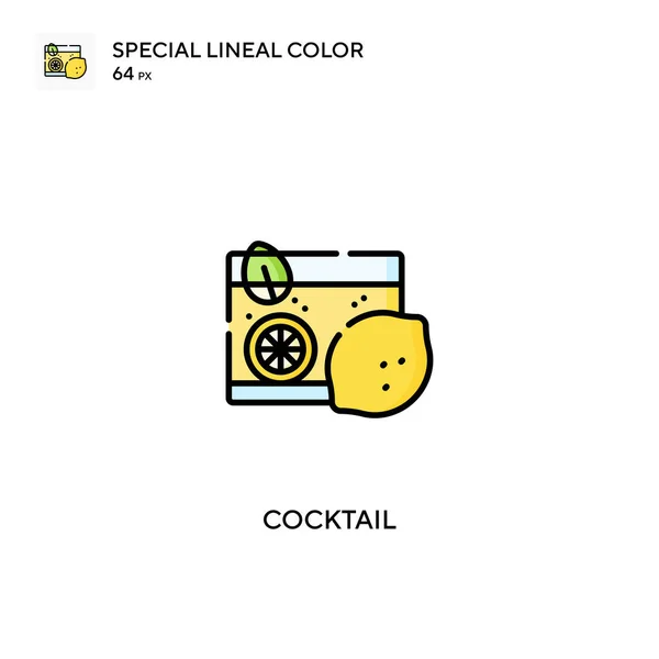 Cocktail Ícone Vetorial Simples Ícones Coquetel Para Seu Projeto Negócio — Vetor de Stock