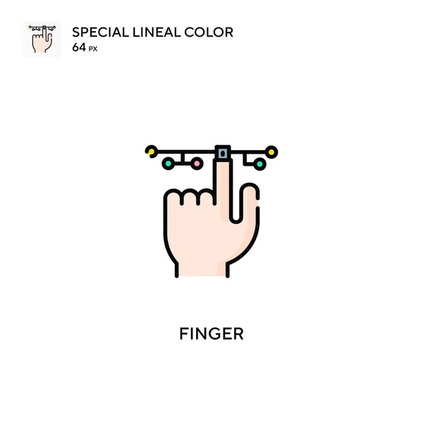 Finger Ícone Vetorial Simples Ícones Dedo Para Seu Projeto Negócio — Vetor de Stock