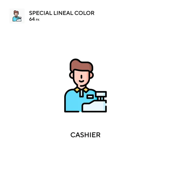 Kassierer Einfaches Vektor Symbol Kassensymbole Für Ihr Geschäftsprojekt — Stockvektor