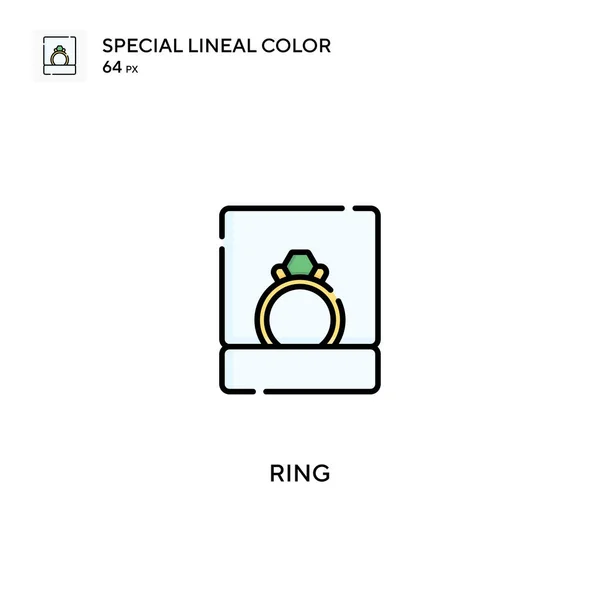 Ring Simple Vector Icon Ring Icons Your Business Project — Stock Vector