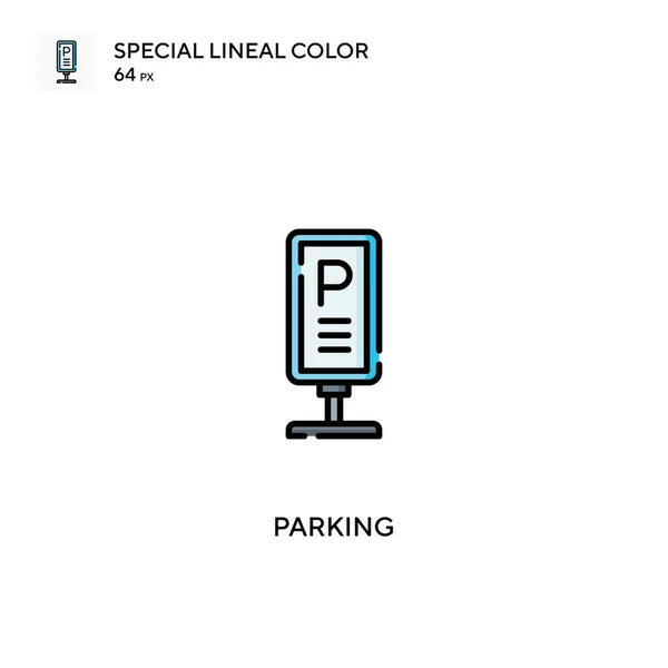 Parking Simple Vector Icon Parking Icons Your Business Project — Stock Vector