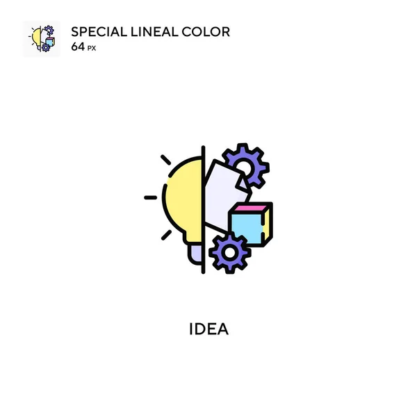 Idea Icono Vector Simple Iconos Ideas Para Proyecto Empresarial — Vector de stock