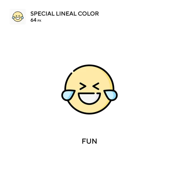 Fun Simple Vector Icon Fun Icons Your Business Project — Stock Vector