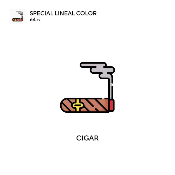 Cigar Enkel Vektorikon Cigarikoner För Ditt Affärsprojekt — Stock vektor