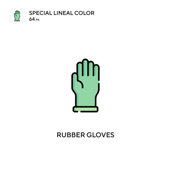 Rubber Gloves Simple Vector Icon Rubber Gloves Icons Your Business — Stock Vector