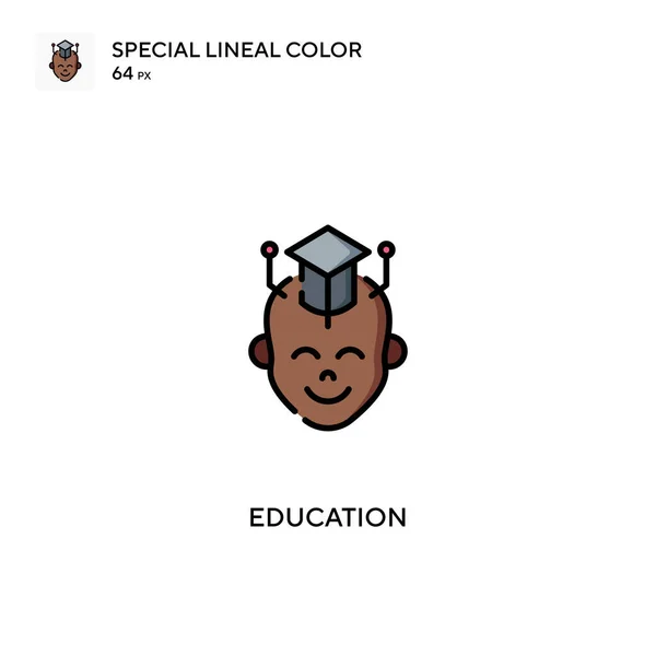 Educación Icono Vector Simple Iconos Educativos Para Proyecto Empresarial — Vector de stock