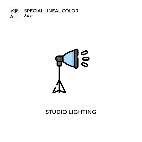 Studio Lighting Simple Vector Icon Studio Lighting Icons Your Business — Stock Vector