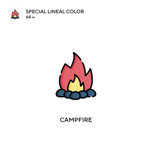 Campfire Simple vector icon. Campfire icons for your business project