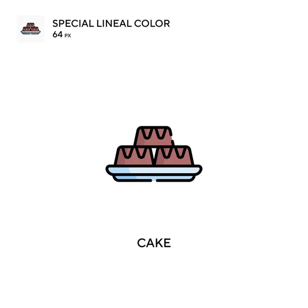 Cake Simple Vector Icon Cake Icons Your Business Project — Stock Vector