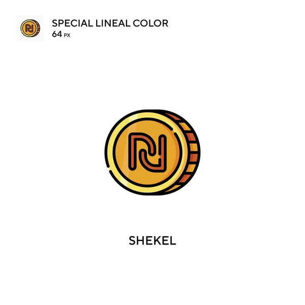Shekel Icono Vector Simple Iconos Shekel Para Proyecto Empresarial — Vector de stock